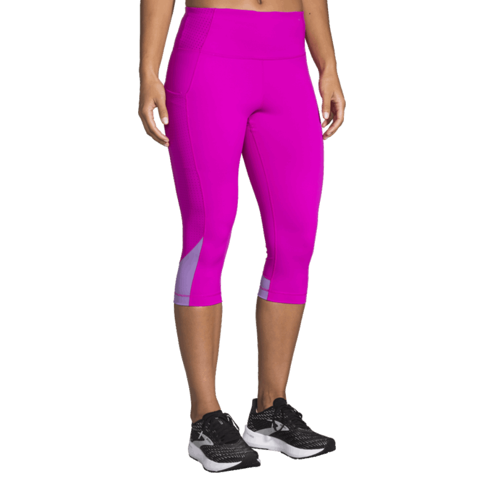 BROOKS Method 1/2 Crop Tight Magenta-Heliotrope
