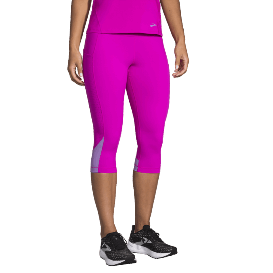 BROOKS Method 1/2 Crop Tight Magenta-Heliotrope