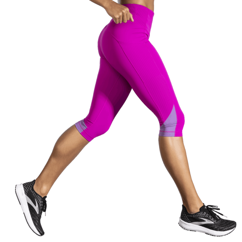 BROOKS Method 1/2 Crop Tight Magenta-Heliotrope