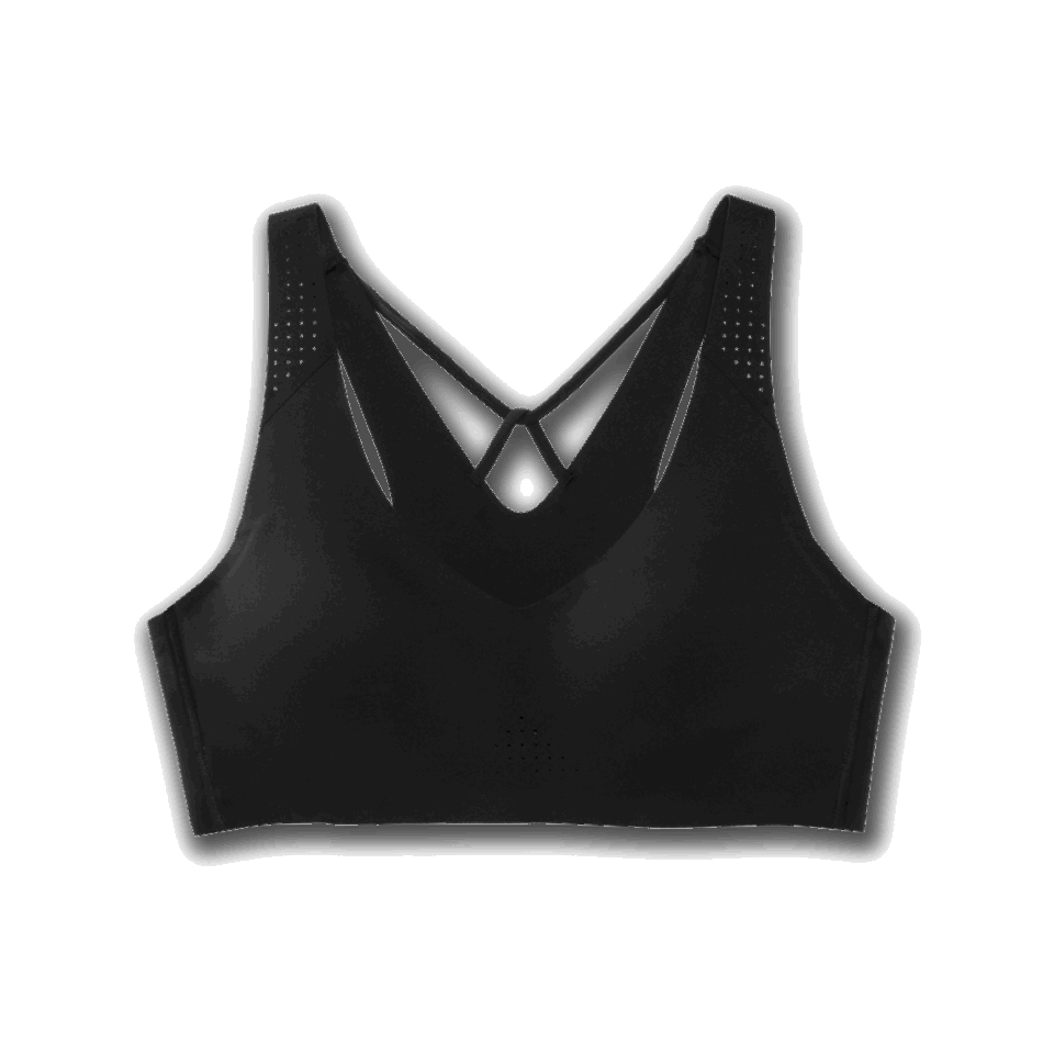 BROOKS Dare V Neck Run Bra Black