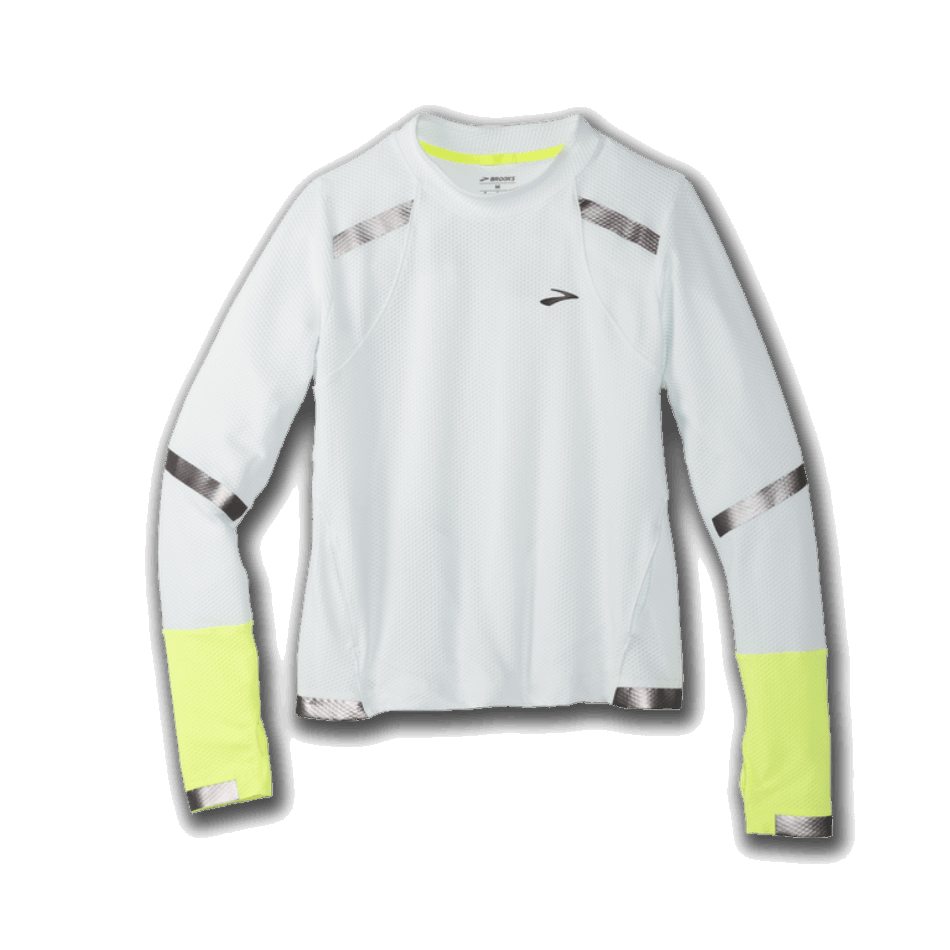 BROOKS Carbonite Long Sleeve Women Icy Grey-Nightlife