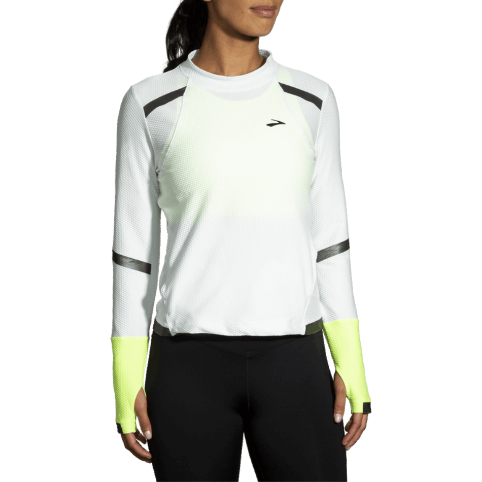 BROOKS Carbonite Long Sleeve Women Icy Grey-Nightlife