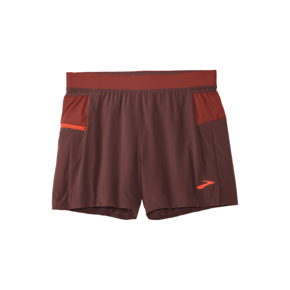BROOKS Sherpa 5" 2-in-1 Short Run Raisin-Copper