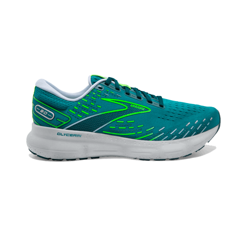 BROOKS Glycerin 20 Kayaking-Heron-Green Gecko