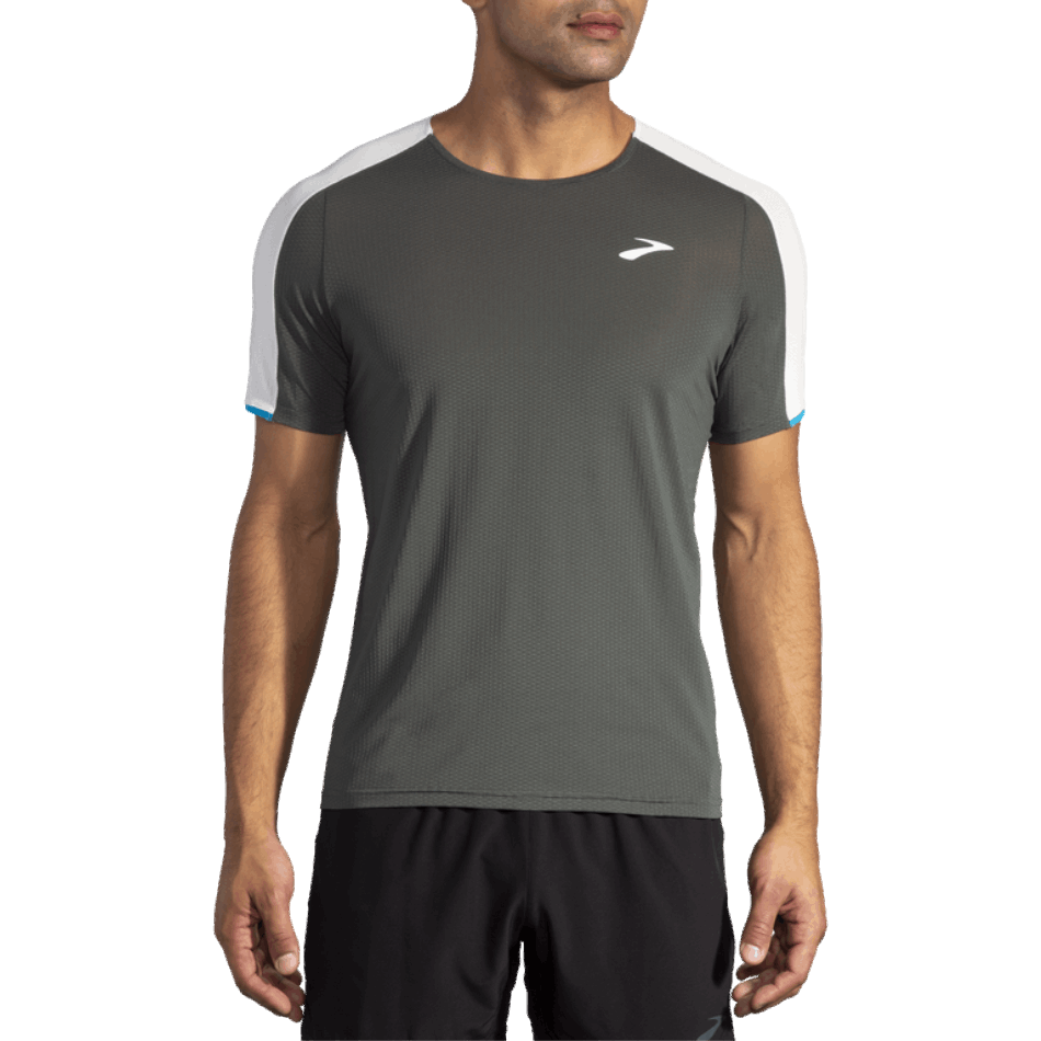 BROOKS Atmosphere Short Sleeve Dark Oyster-Icy Grey