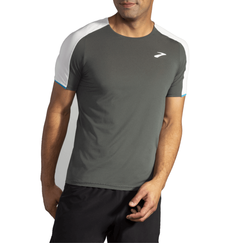 BROOKS Atmosphere Short Sleeve Dark Oyster-Icy Grey