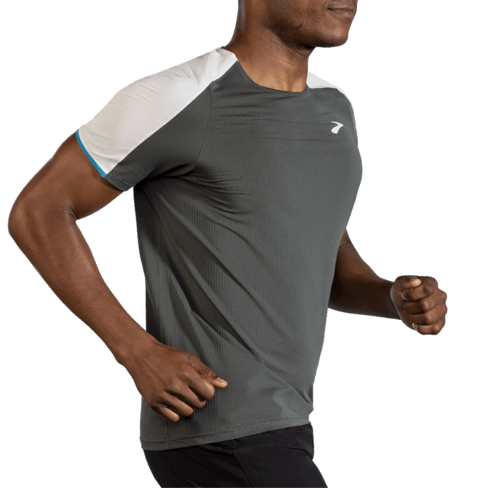 BROOKS Atmosphere Short Sleeve Dark Oyster-Icy Grey