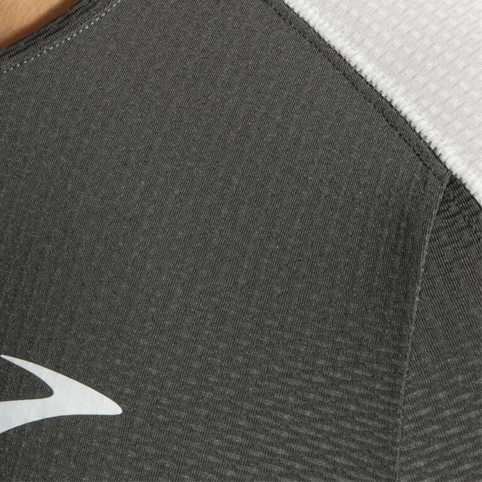 BROOKS Atmosphere Short Sleeve Dark Oyster-Icy Grey