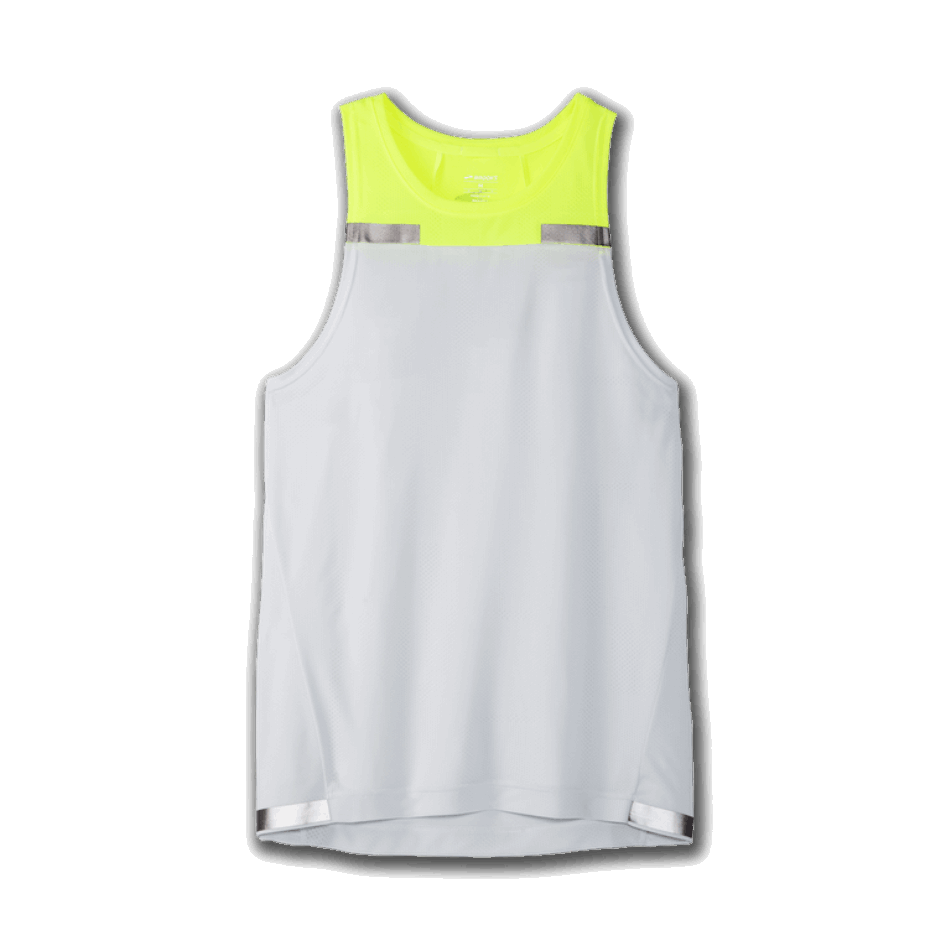 BROOKS Carbonite Tank Icy Grey-Nightlife Jacquard