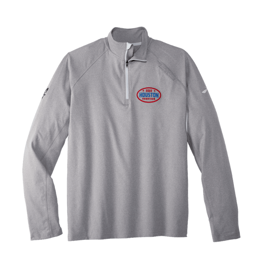 BROOKS Houston22 Dash 1/2 Zip Heather Ash-26.2 Houston