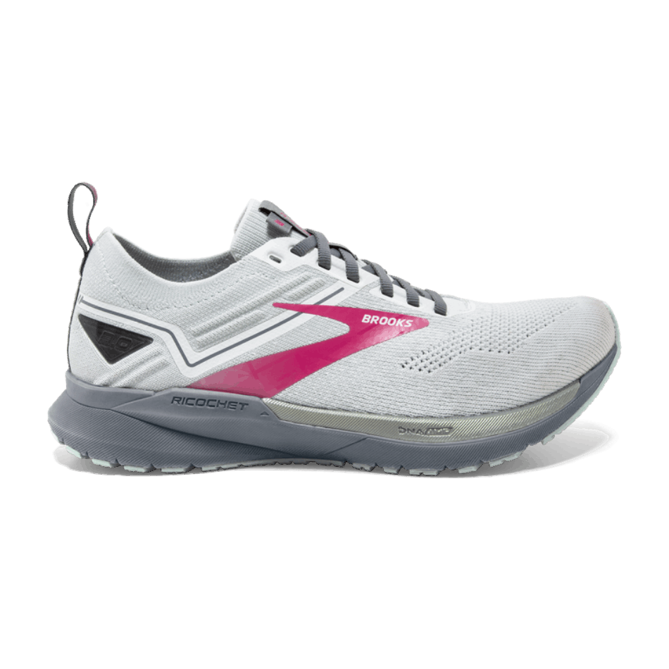 BROOKS Ricochet 3 White-Ice Flow-Pink