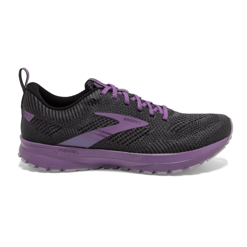BROOKS Revel 5 Black-Pale Pansy