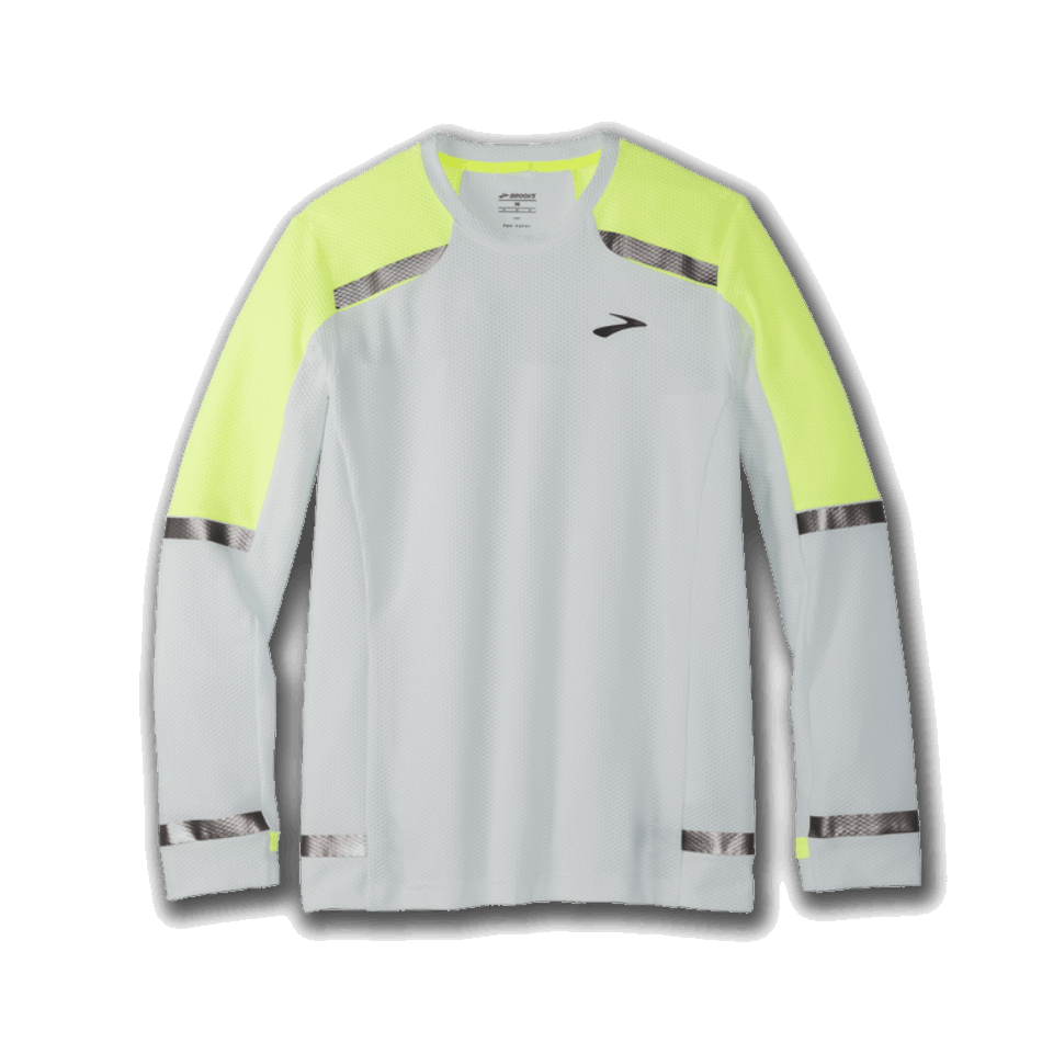 BROOKS Carbonite Long Sleeve Icy Grey-Nightlife