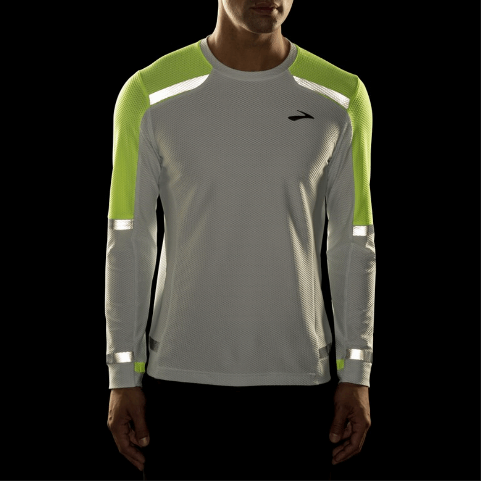 BROOKS Carbonite Long Sleeve Icy Grey-Nightlife