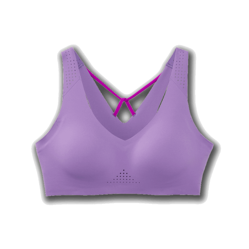 BROOKS Dare V Neck Run Bra Heliotrope-Magenta