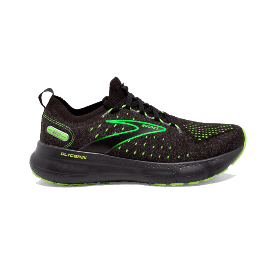 BROOKS Glycerin StealthFit 20 Black-Green Gecko