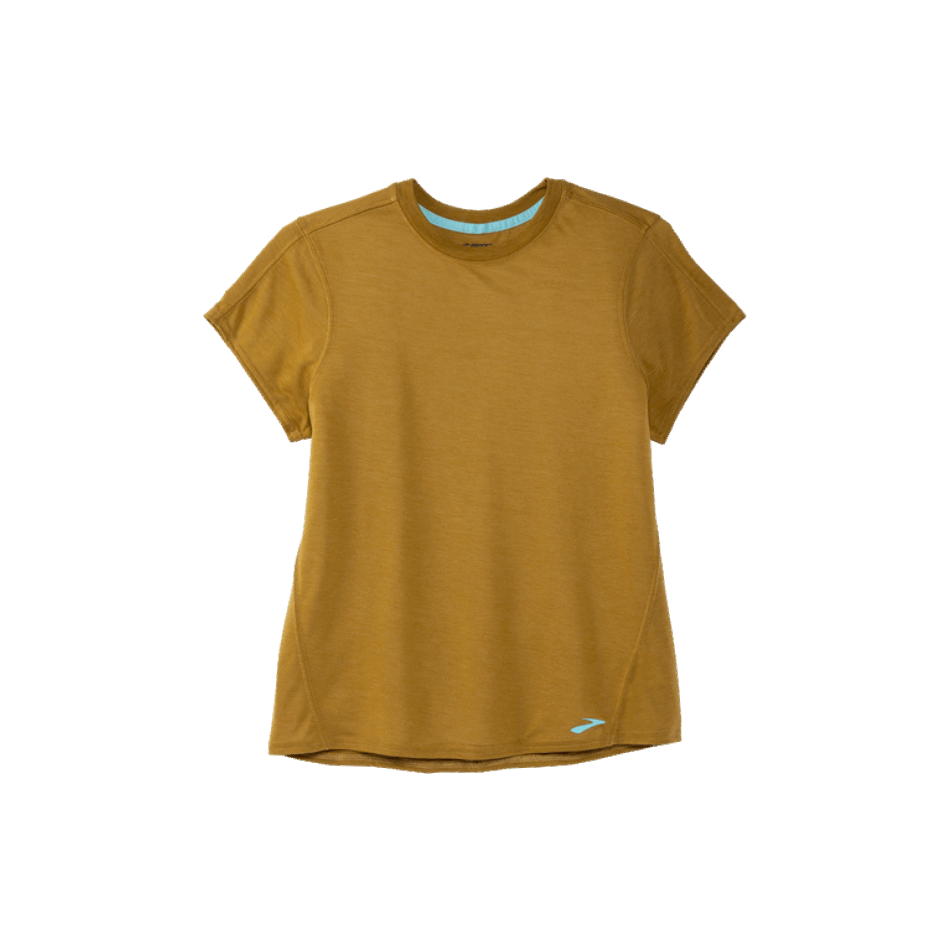 BROOKS Distance Short Sleeve Heather Burnt Olive