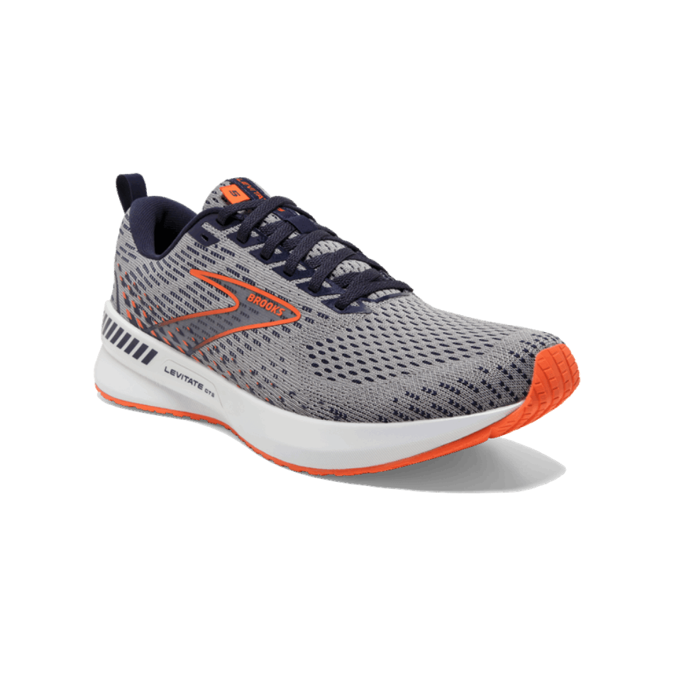 BROOKS Levitate GTS 5 Grey-Peacoat-Flame