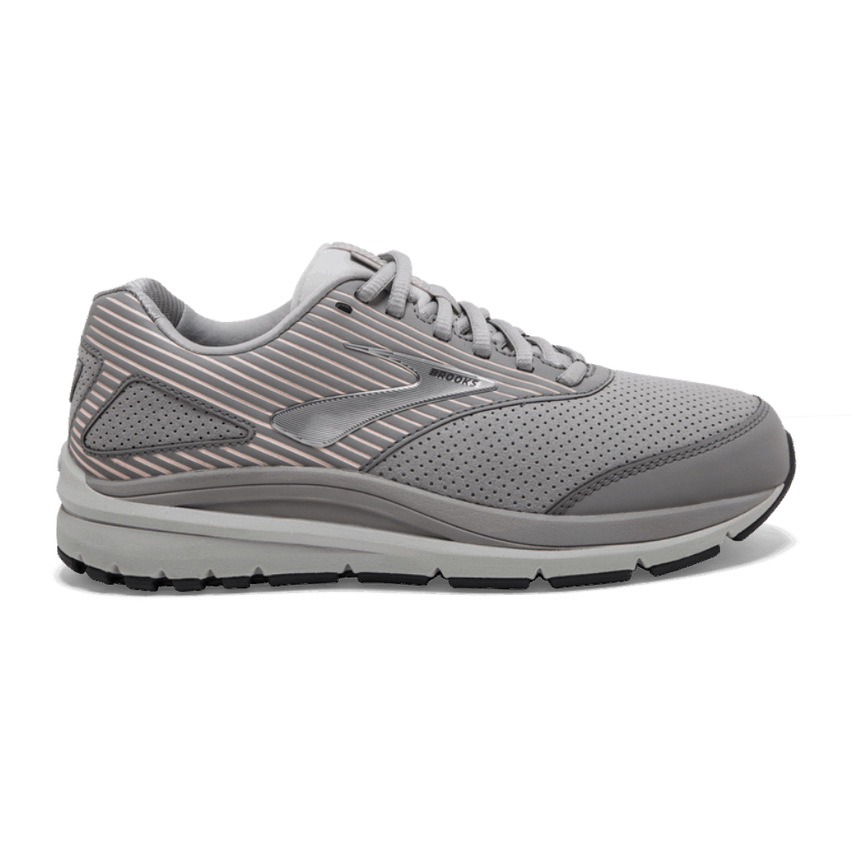 BROOKS Addiction Walker Suede Alloy-Oyster-Peach