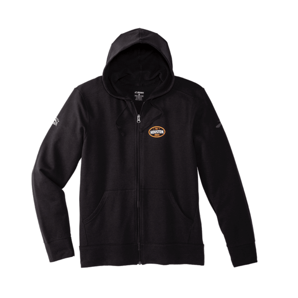 BROOKS Houston22 Full Zip Hoodie 2.0 Heather Black-13.1 Houston