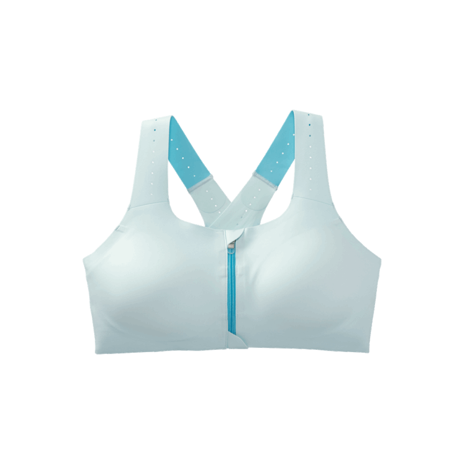 BROOKS Dare Zip Run Bra 2.0 Ice Blue-Vivid Teal