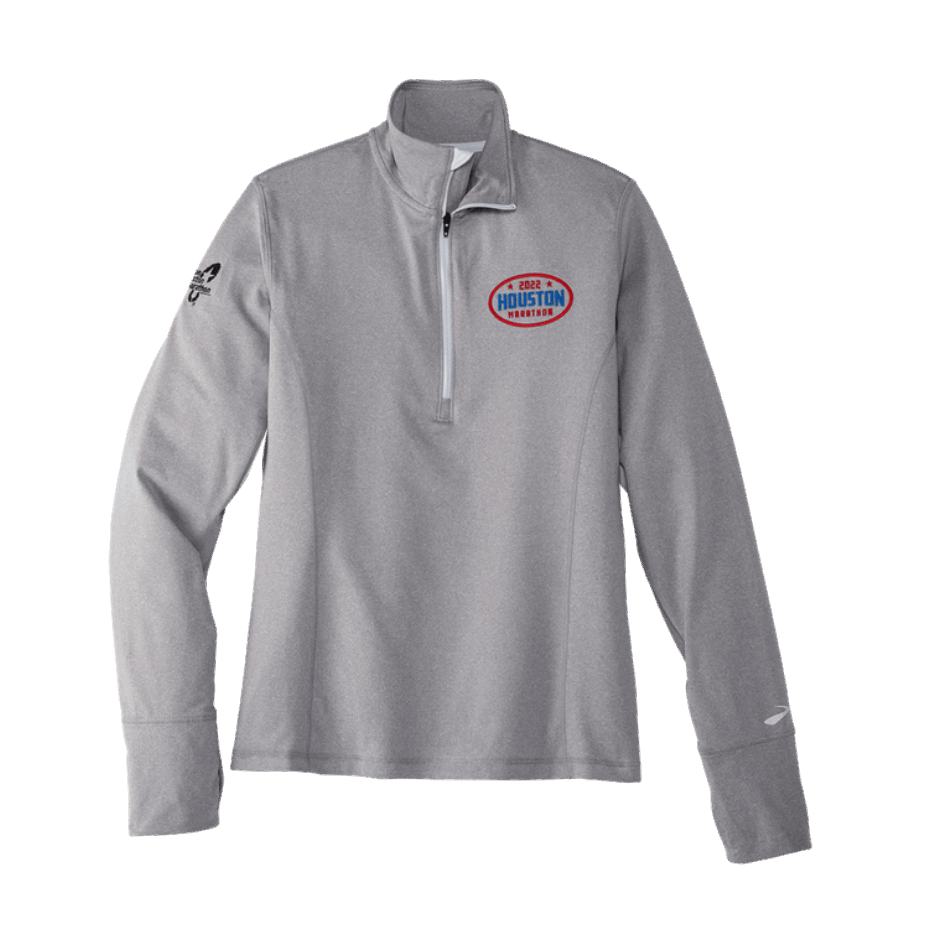 BROOKS Houston22 Dash 1/2 Zip Heather Ash-26.2 Houston Women