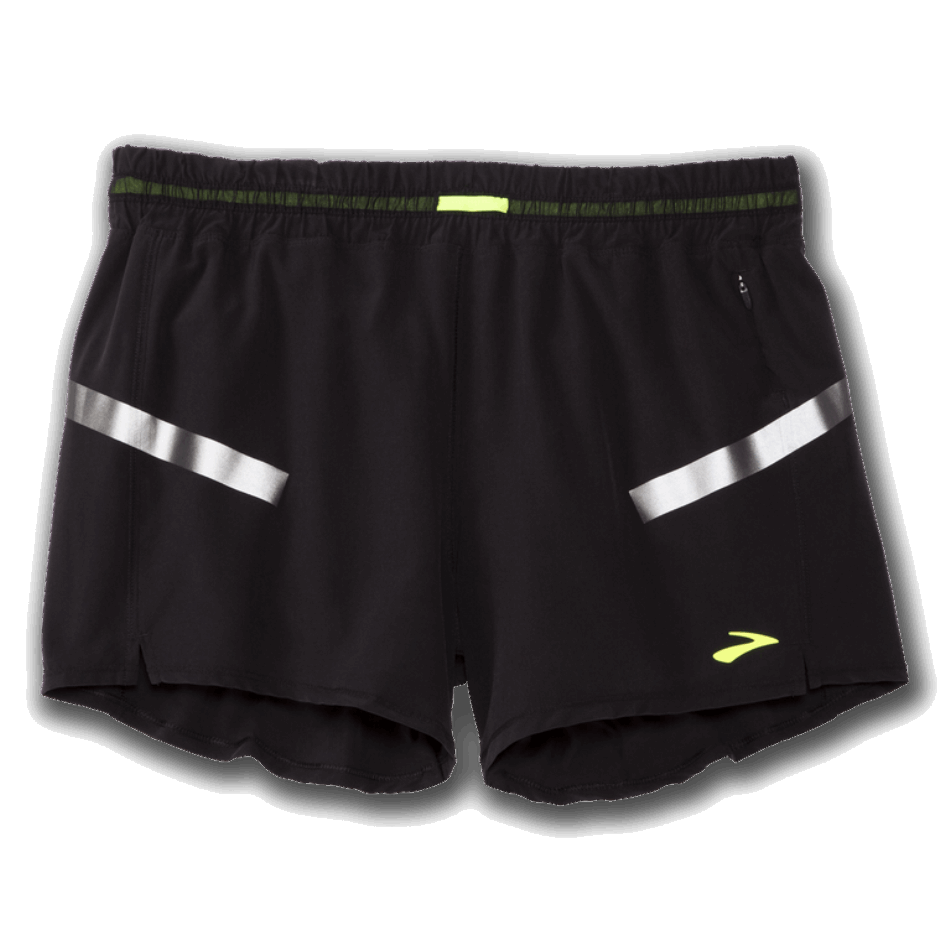 BROOKS Carbonite 4" Short Black-Nightlife